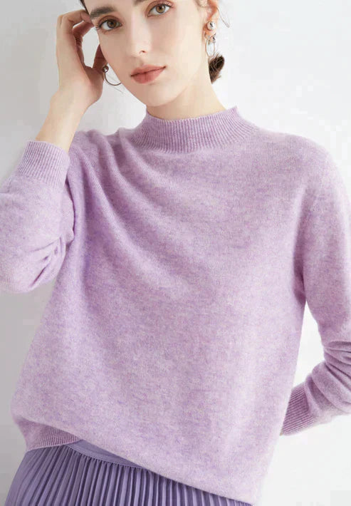 Victoria | Mock Neck Long Sleeve Jumper