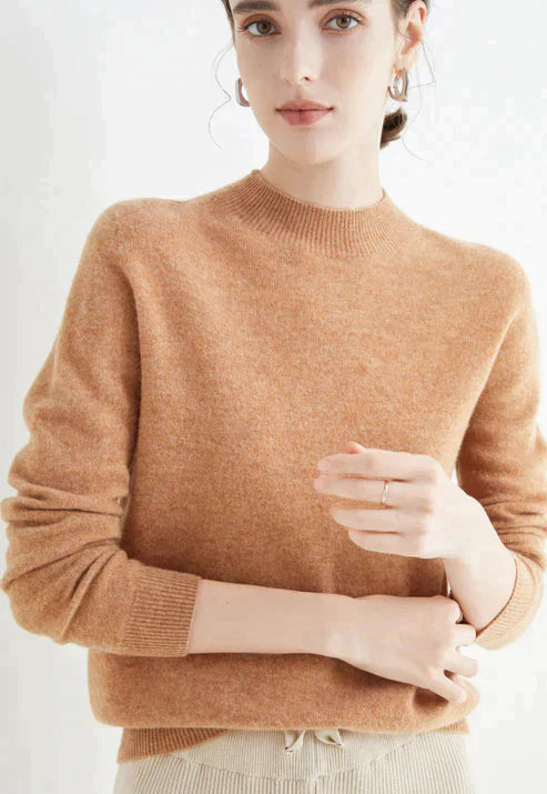 Victoria | Mock Neck Long Sleeve Jumper