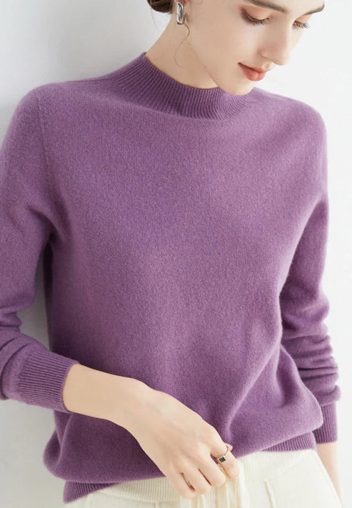 Victoria | Mock Neck Long Sleeve Jumper