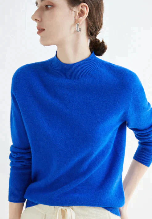 Victoria | Mock Neck Long Sleeve Jumper