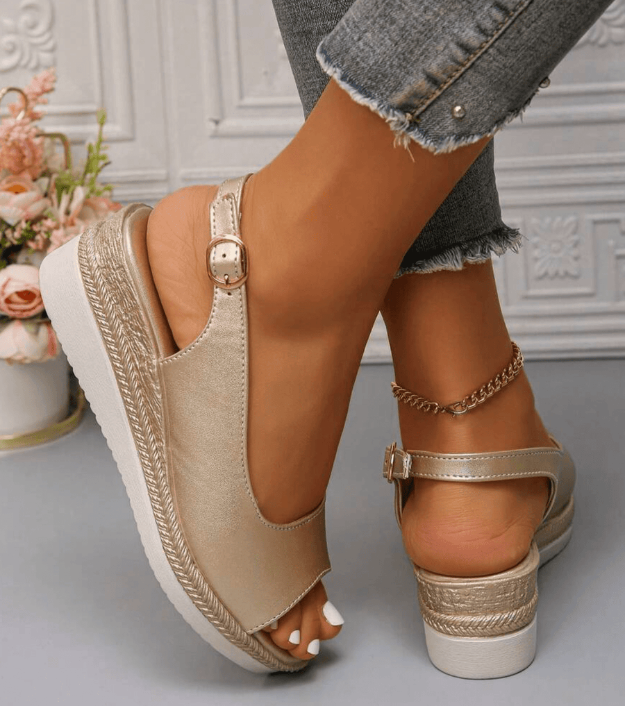 Denaya | Slingback Platform Espadrille Sandals