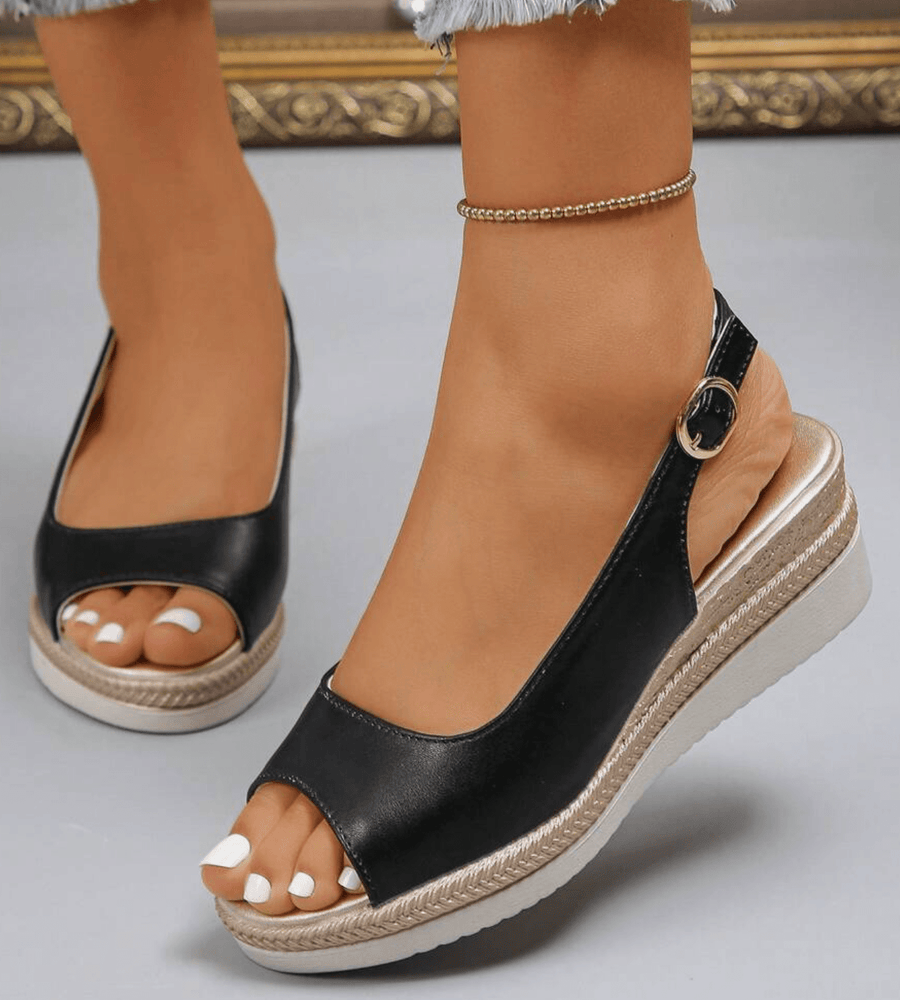 Denaya | Slingback Platform Espadrille Sandals