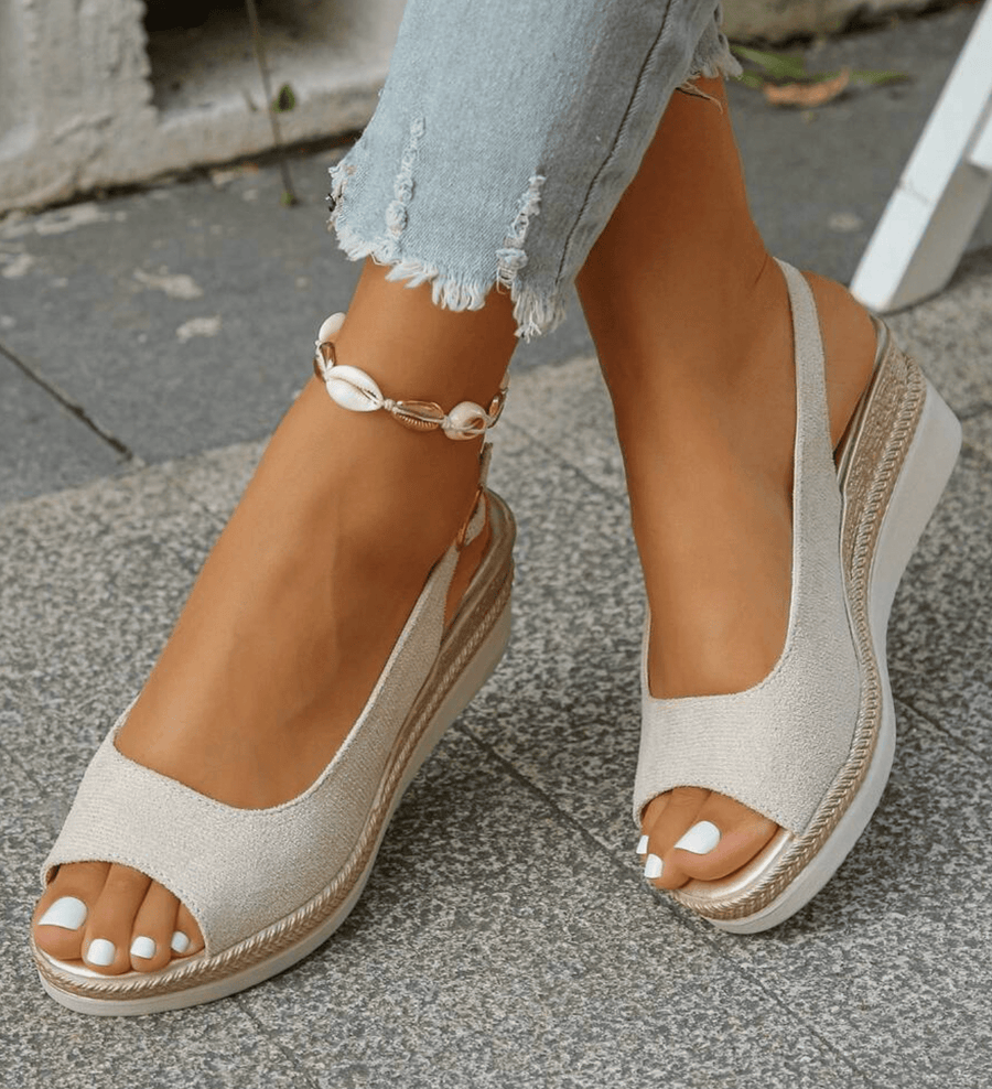 Denaya | Slingback Platform Espadrille Sandals