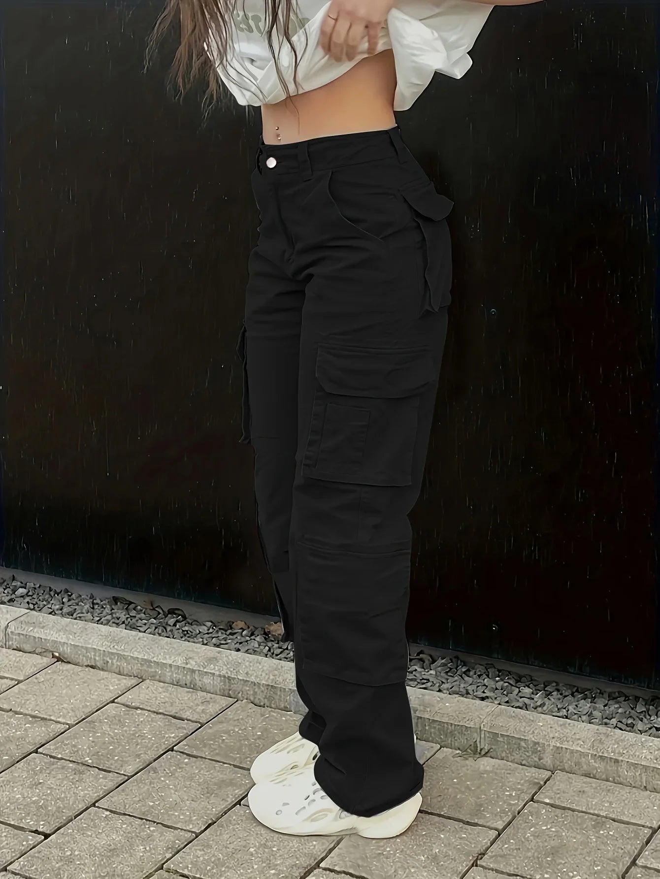 Freena | Cargo Pocket Straight Leg Trousers
