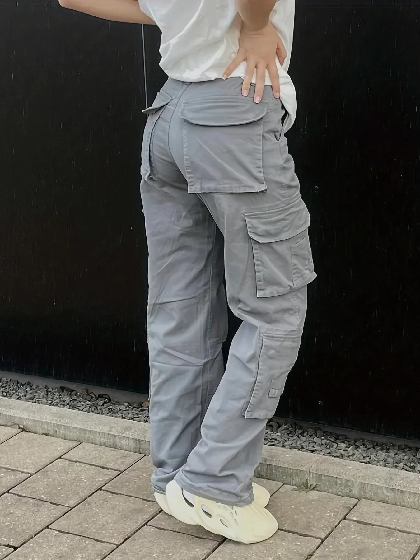 Freena | Cargo Pocket Straight Leg Trousers