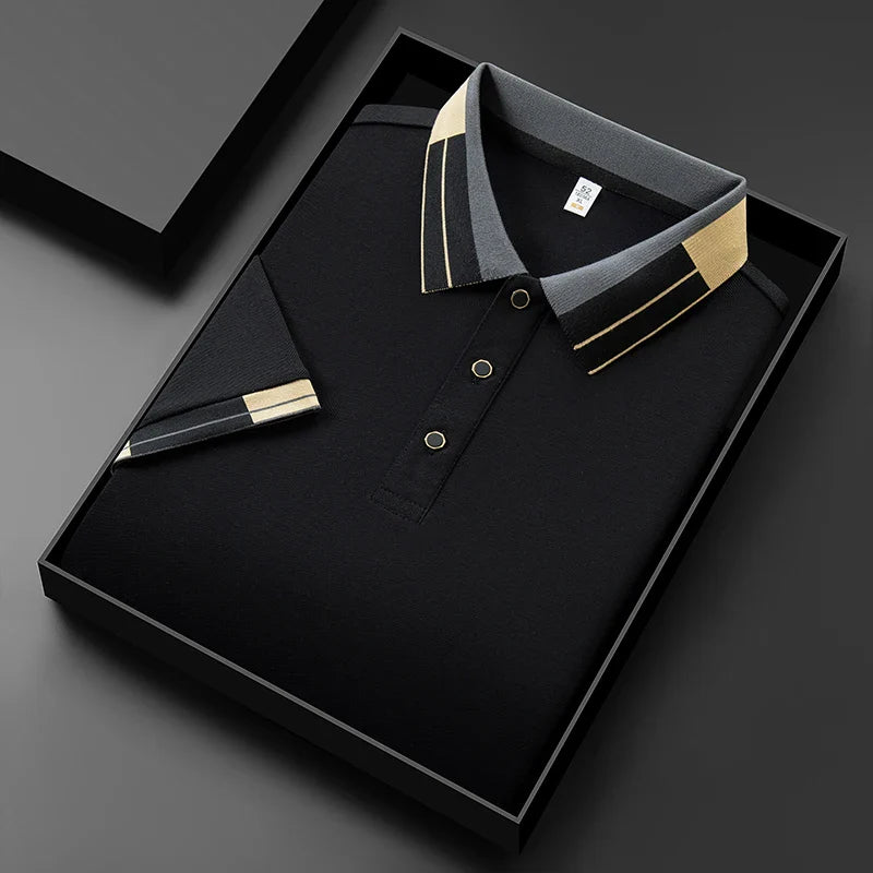 Ardalion | Contrast Collar Short Sleeve Polo Shirt