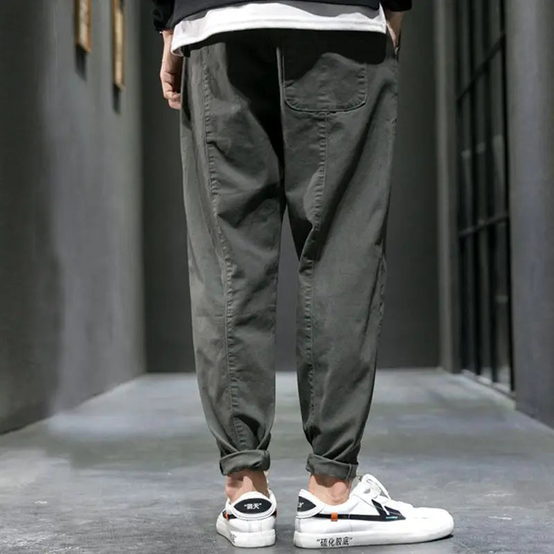 Kared | Drawstring Tapered Casual Trousers