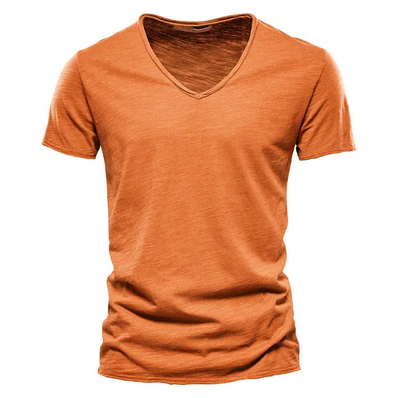 Tibor | V Neck Short Sleeve T Shirt