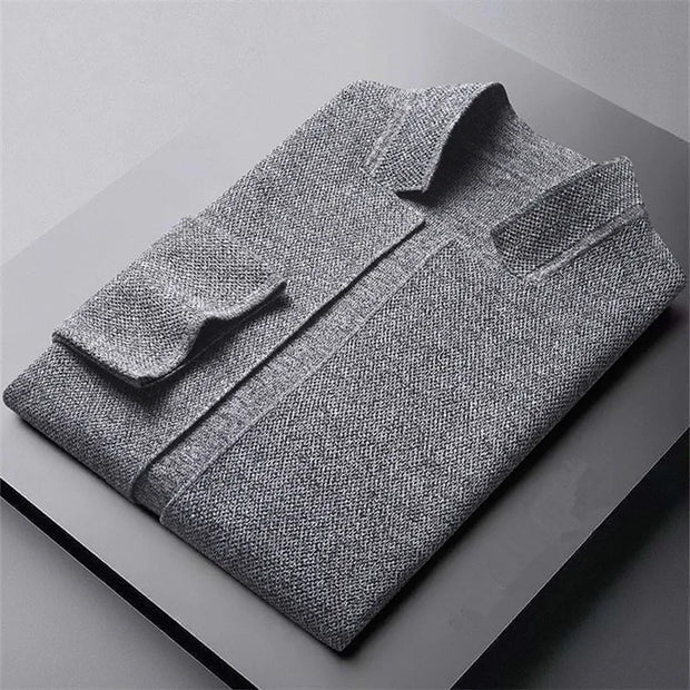 Bastwin | Knit Long Sleeve Vest in Khaki