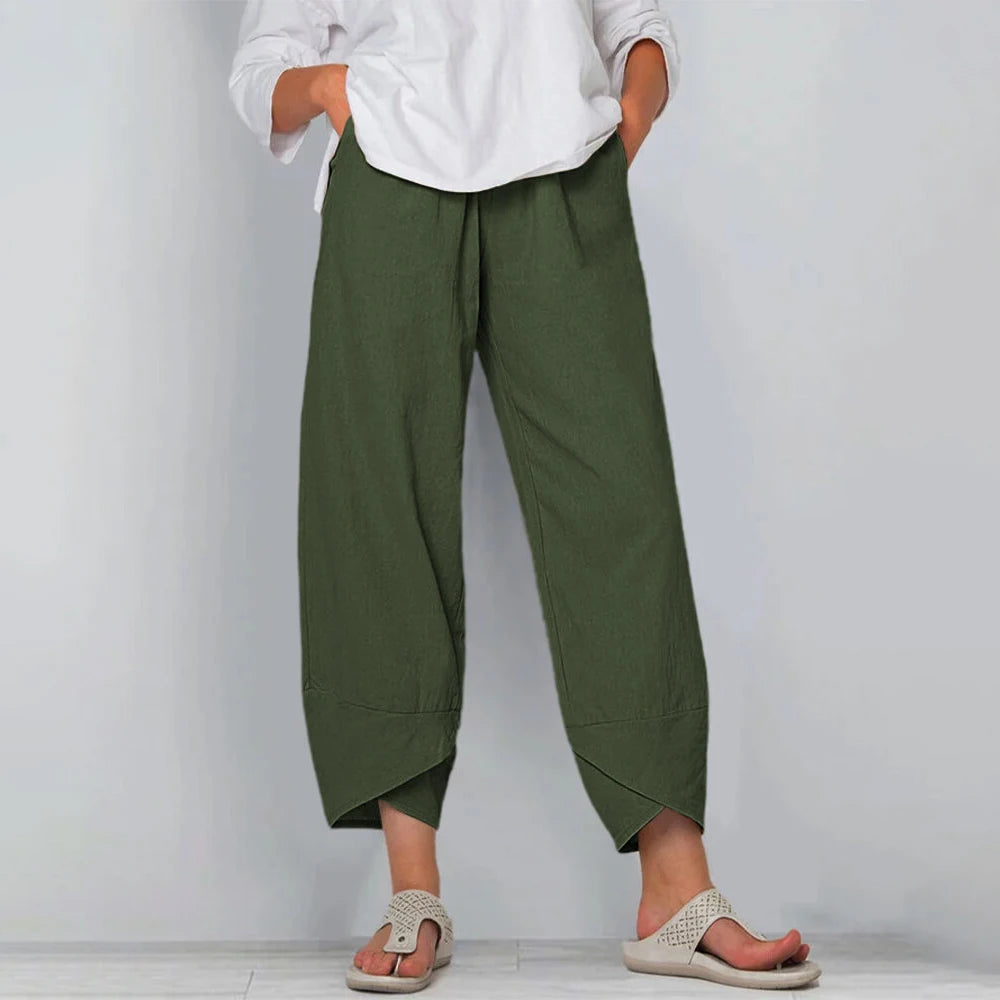 Matylda | Wide Leg Cropped Trousers