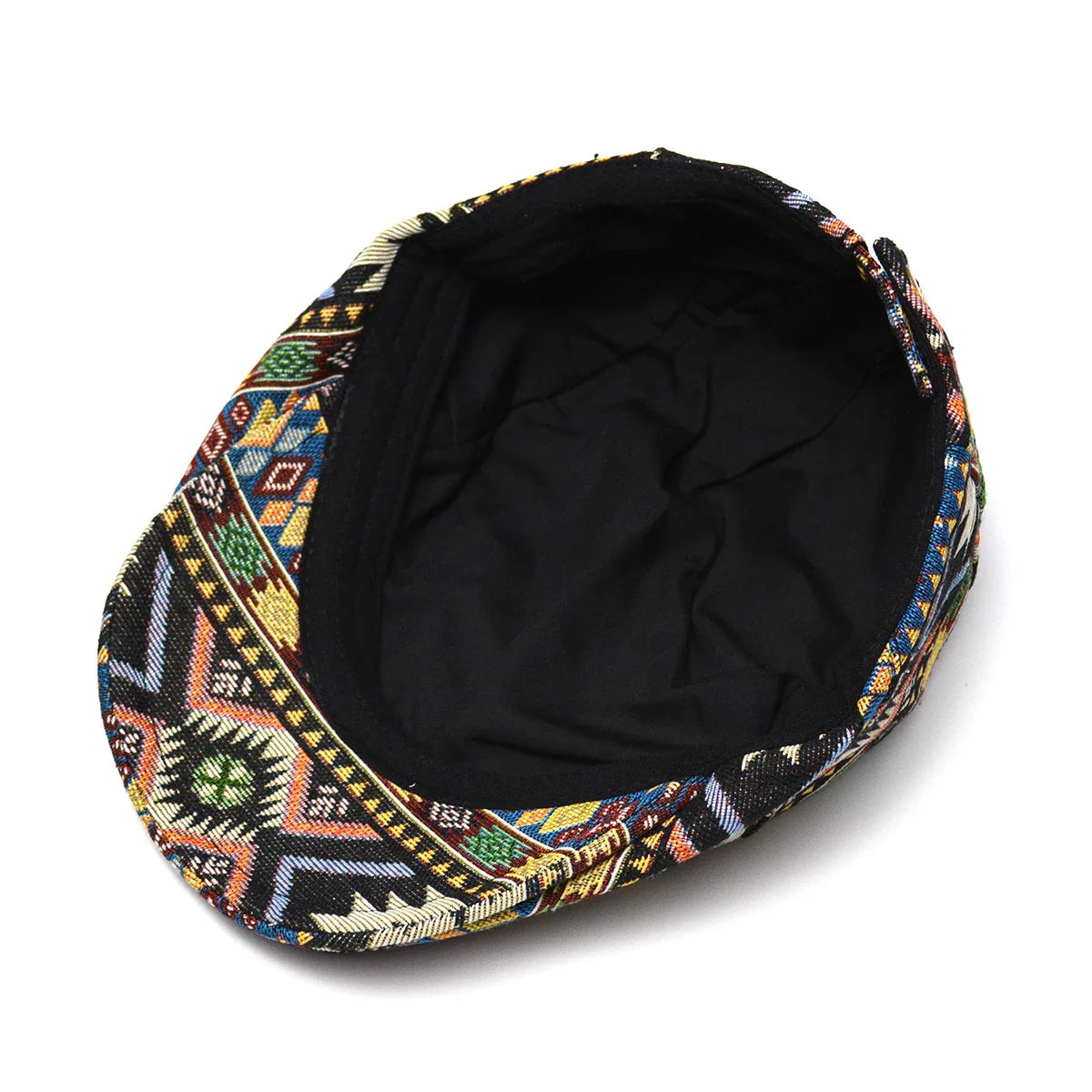 Juraj | Aztec Print Flat Cap