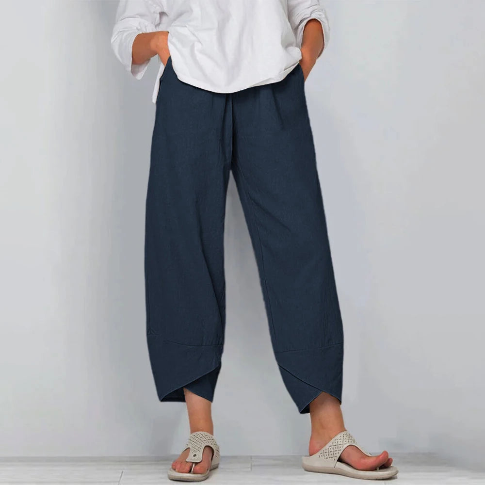 Matylda | Wide Leg Cropped Trousers
