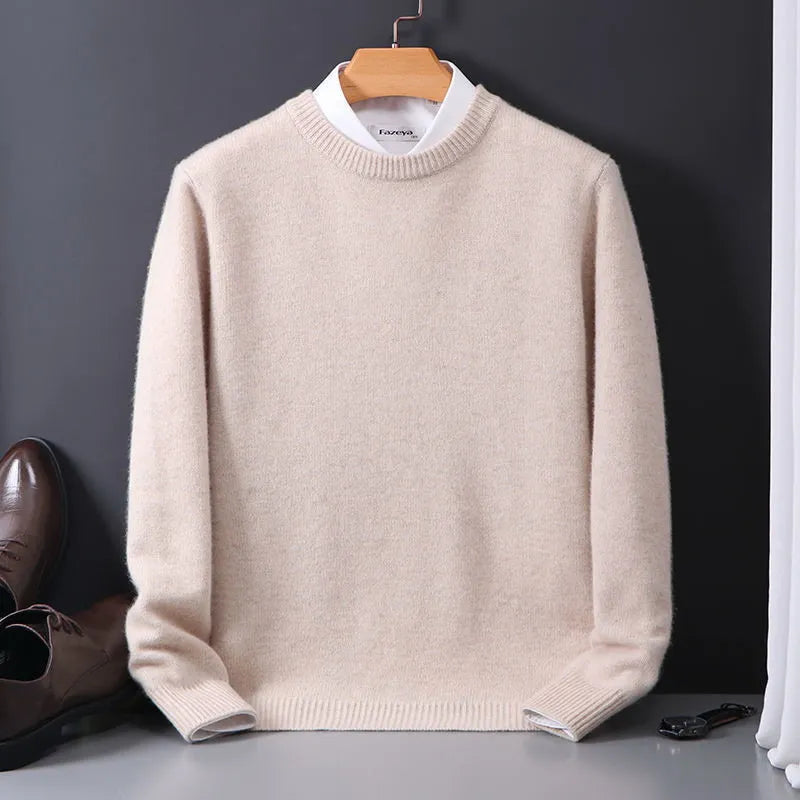 Liam | Round Neck Long Sleeve Knitted Jumper