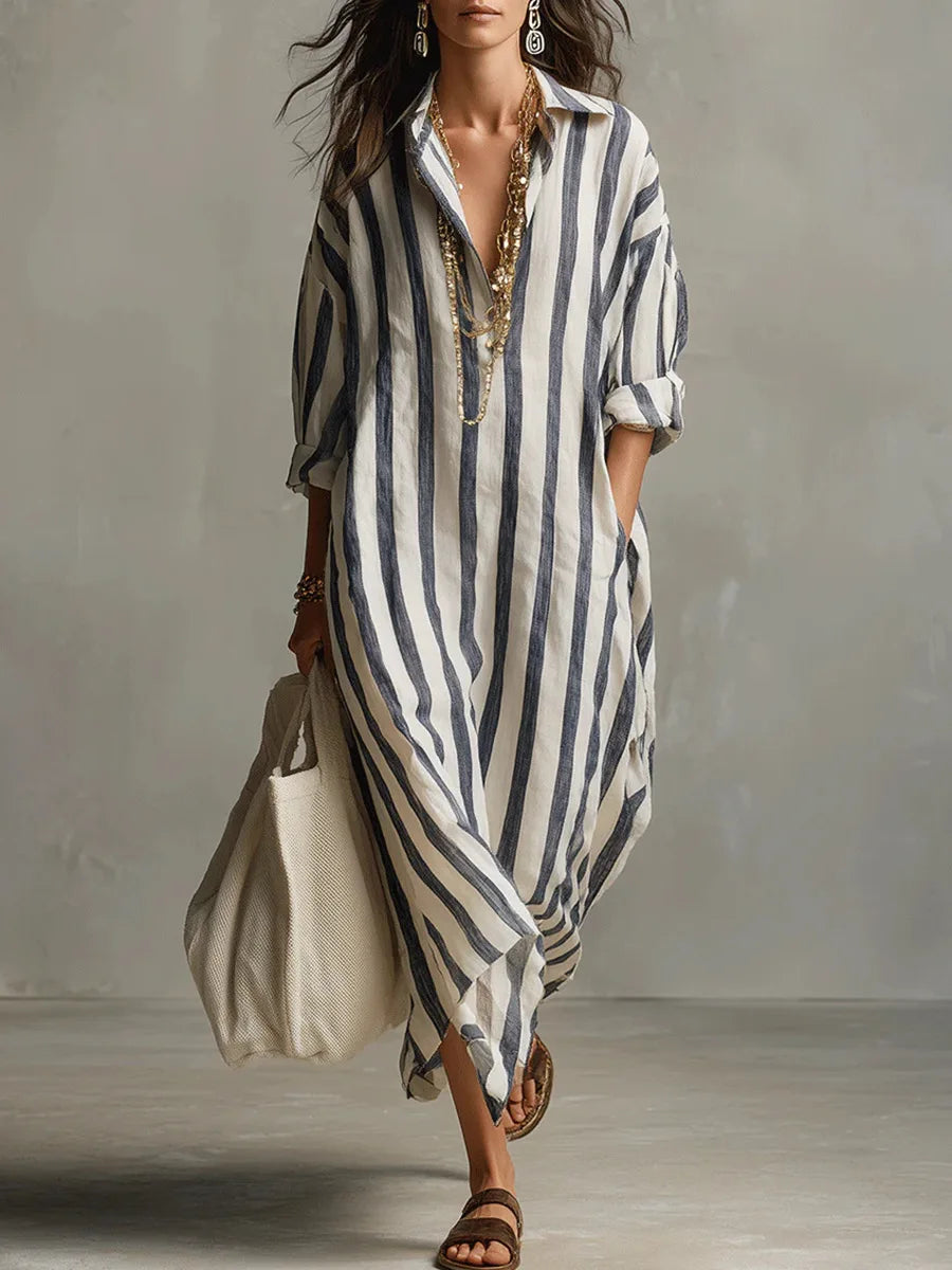 Danielli | Boho Striped Maxi Summer Dress