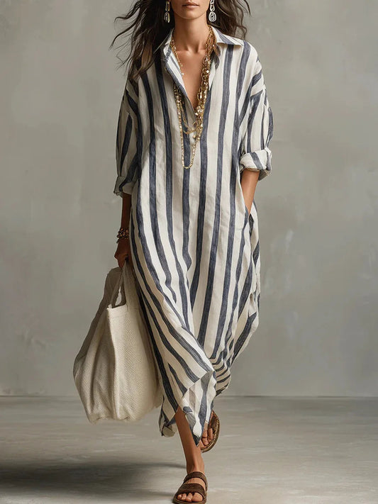 Danielli | Boho Striped Maxi Summer Dress