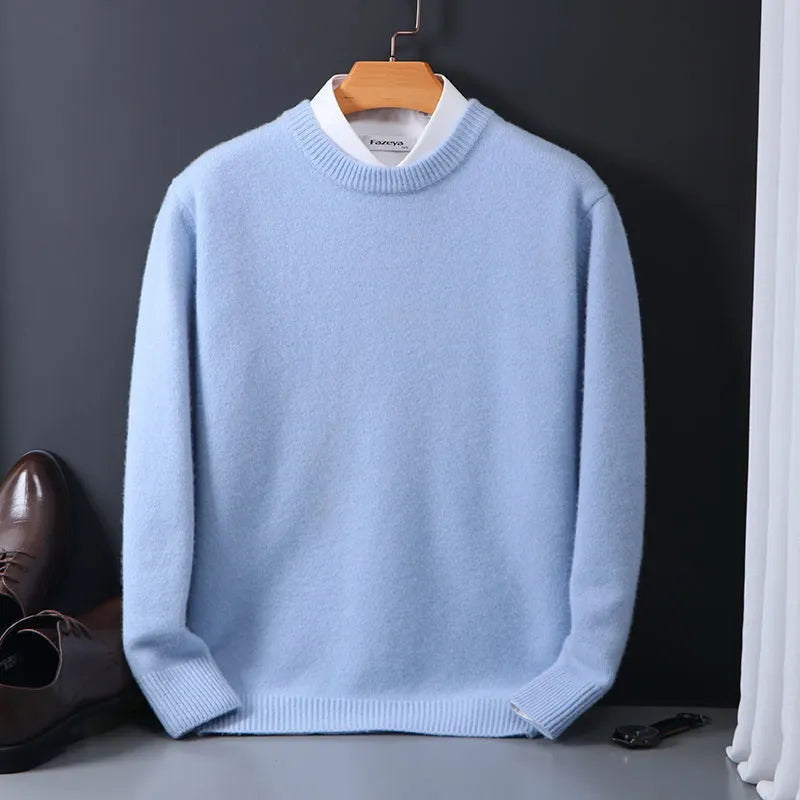 Liam | Round Neck Long Sleeve Knitted Jumper