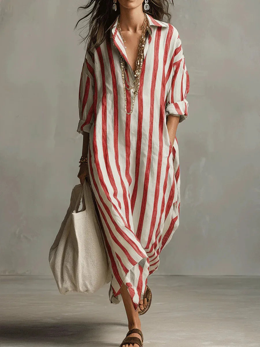 Danielli | Boho Striped Maxi Summer Dress