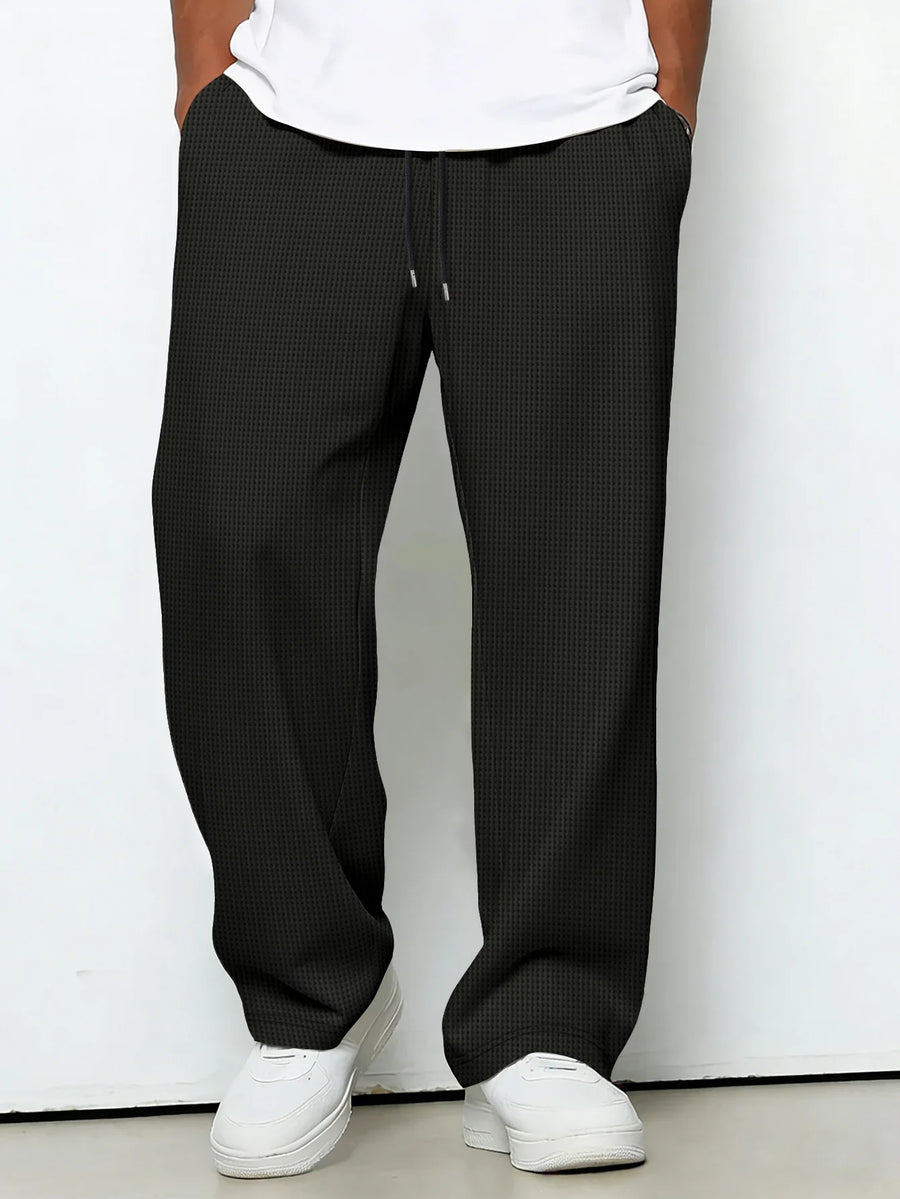 Messi | Drawstring Wide Leg Casual Trousers