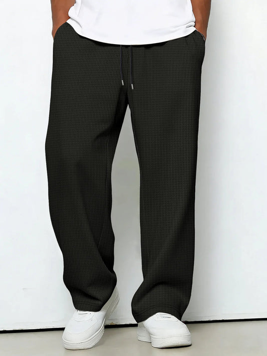 Messi | Drawstring Wide Leg Casual Trousers