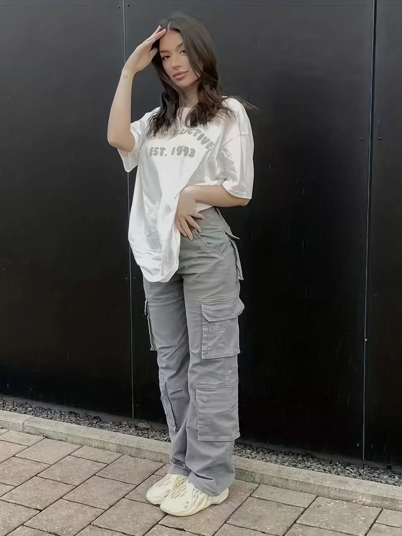 Freena | Cargo Pocket Straight Leg Trousers