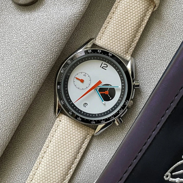 Ertan | Minimalist Chronograph Dial Strap Watch