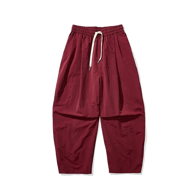 Kaio | Wide Leg Drawstring Urban Trousers