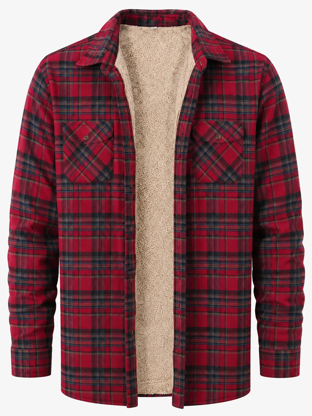 Clement | Plaid Overshirt with Fleece-Like Lining