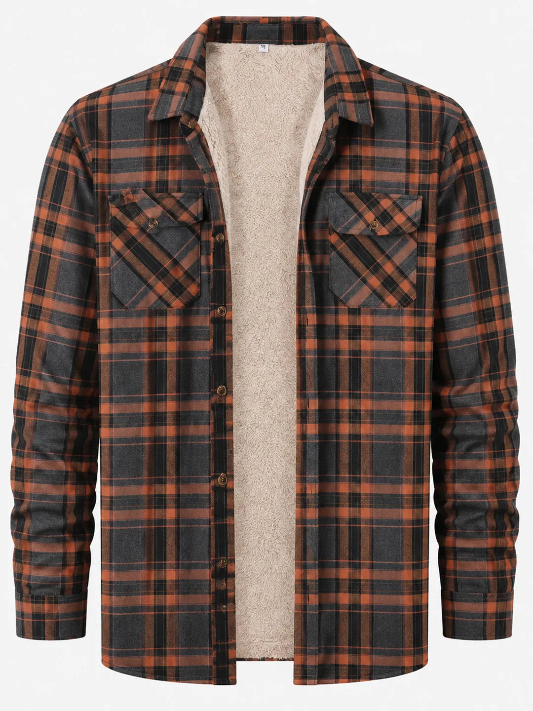 Clement | Plaid Overshirt with Fleece-Like Lining