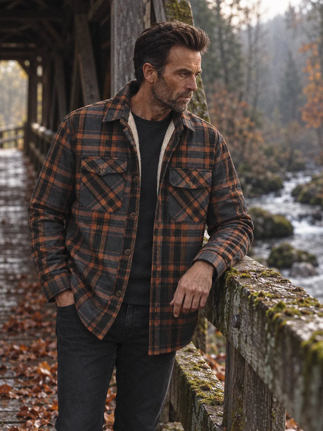 Clement | Plaid Overshirt with Fleece-Like Lining