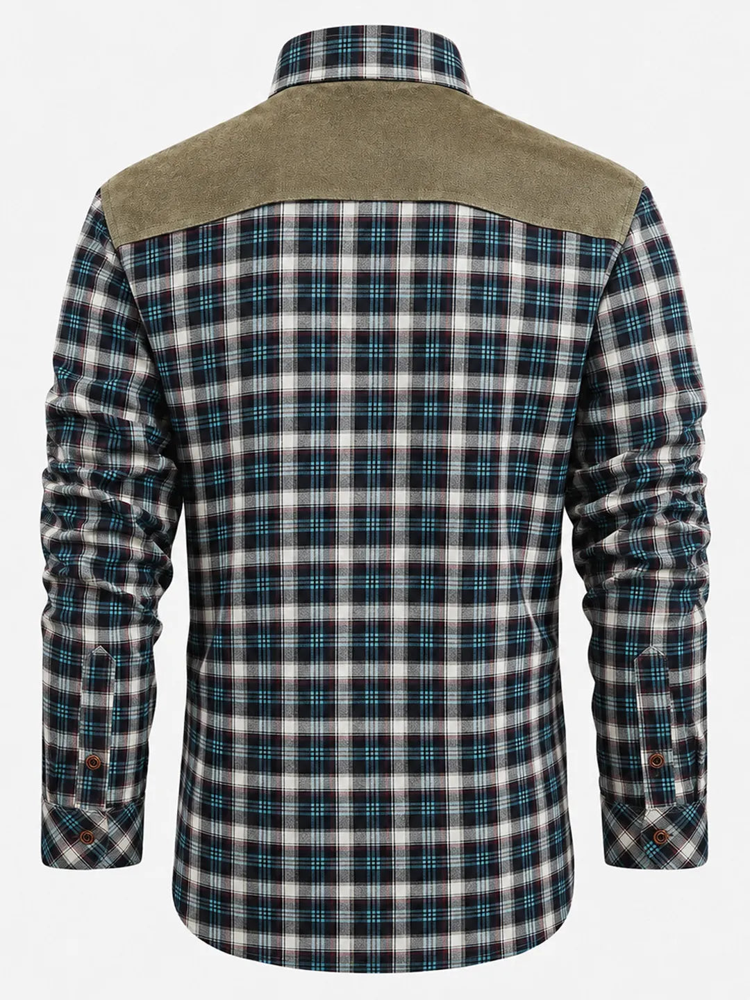 Joel | Plaid Overshirt with Contrast Yoke