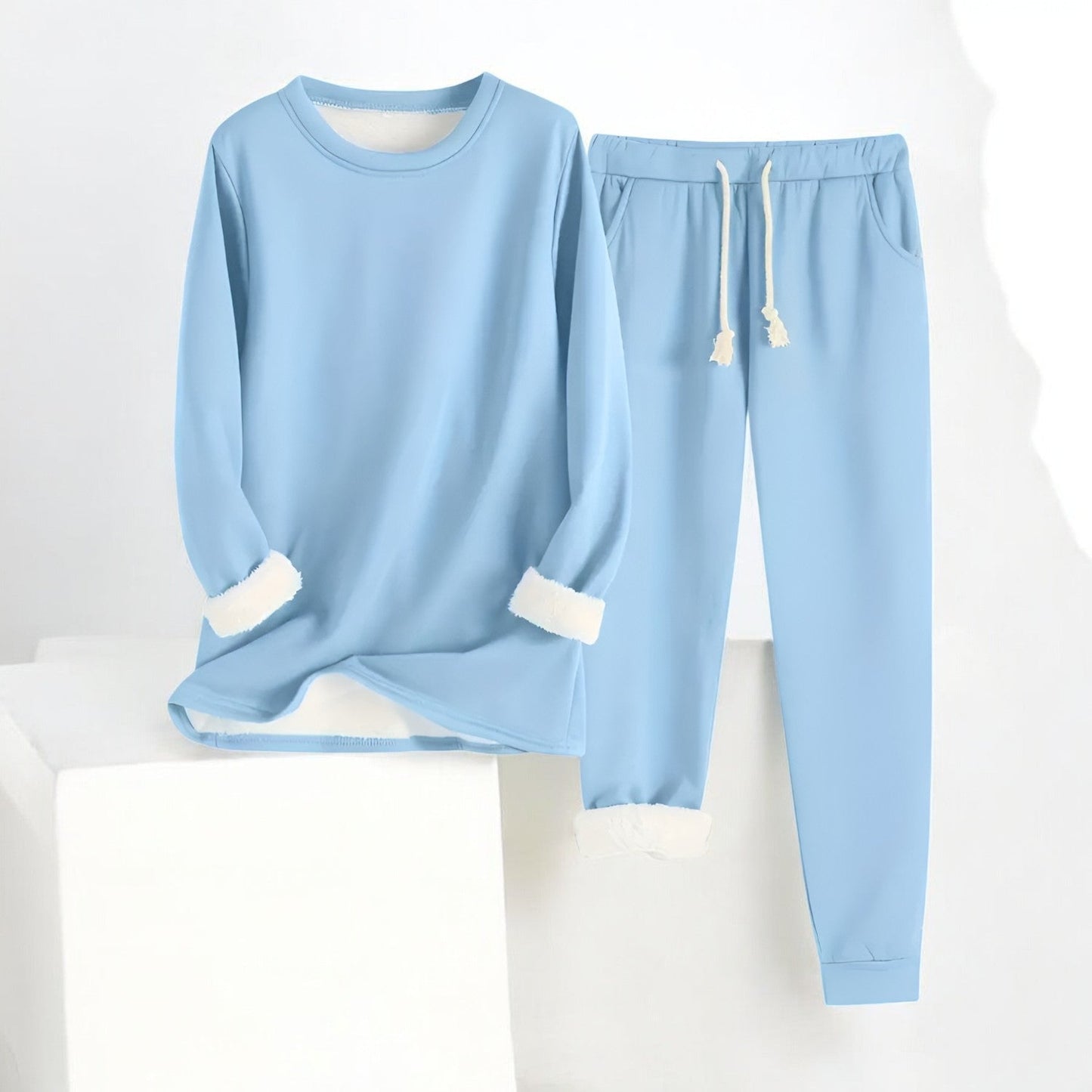 Crystina | Fleece Lined Sweatshirt and Jogger Set