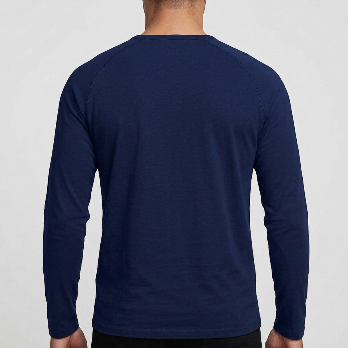Alan | Long Sleeve Henley Shirt with Buttons
