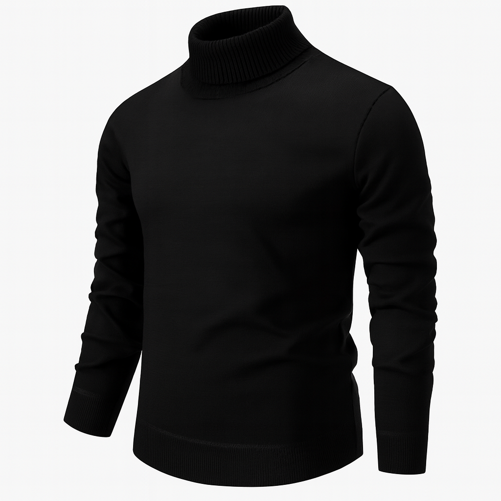 Cristopher | Ribbed Turtleneck Jumper with Long Sleeves