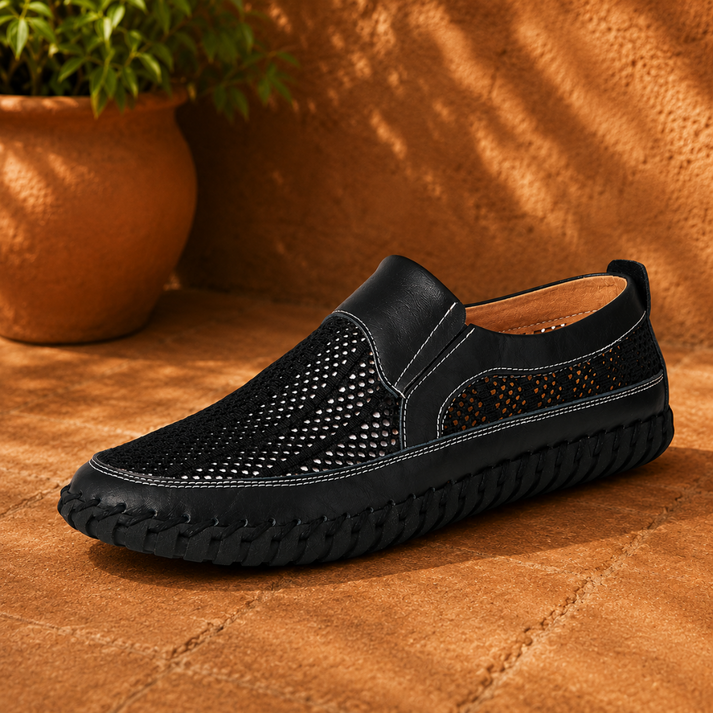 Joerg | Slip On Shoes Perforated Stitched Sole