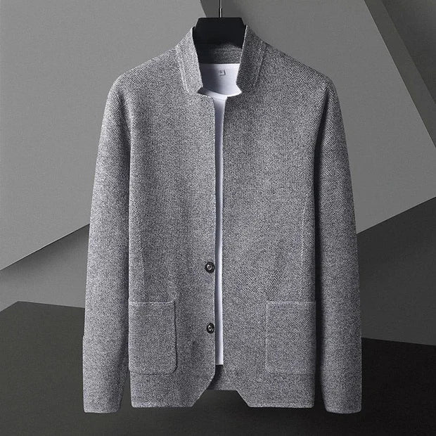 Bastwin | Knit Long Sleeve Vest in Khaki