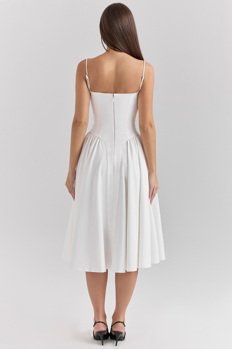 Maissa | Midi Dress with Sweetheart Neckline