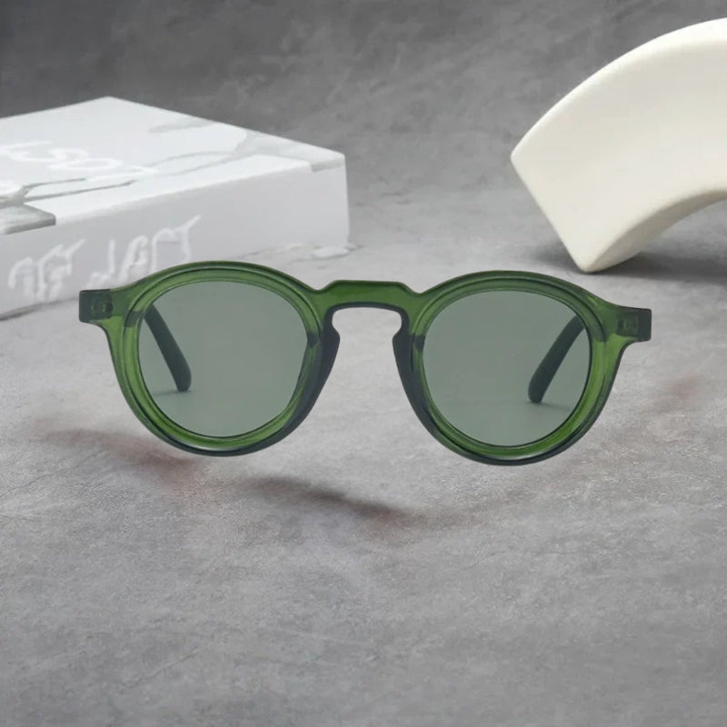 Spectralux | Round Retro Acetate Sunglasses