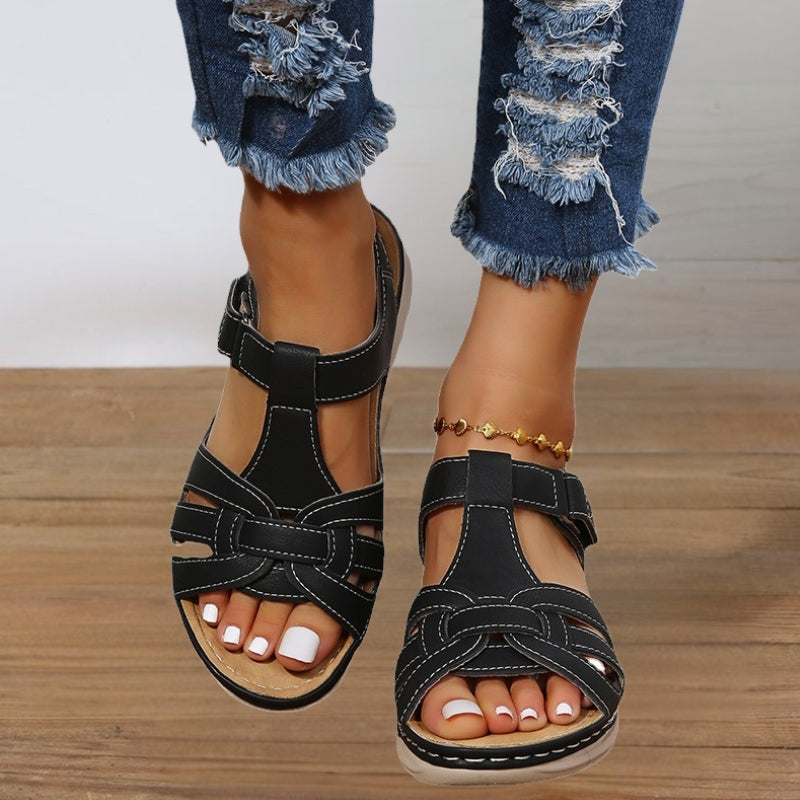 Froso | Open Toe Ankle Strap Wedge Sandals