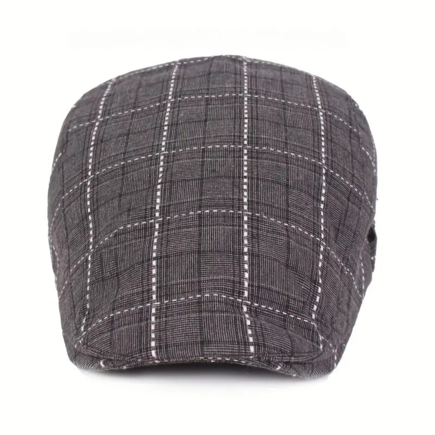 Checklyn | Checked Flat Cap Casual Newsboy Hat