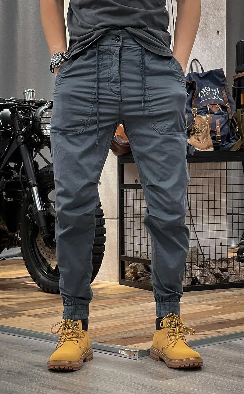 Guntram | Tapered Cargo Trousers Multi Pocket