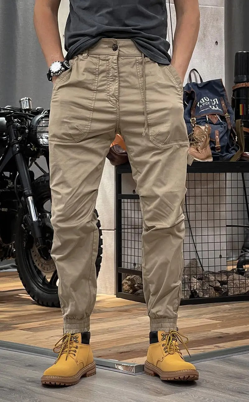Guntram | Tapered Cargo Trousers Multi Pocket