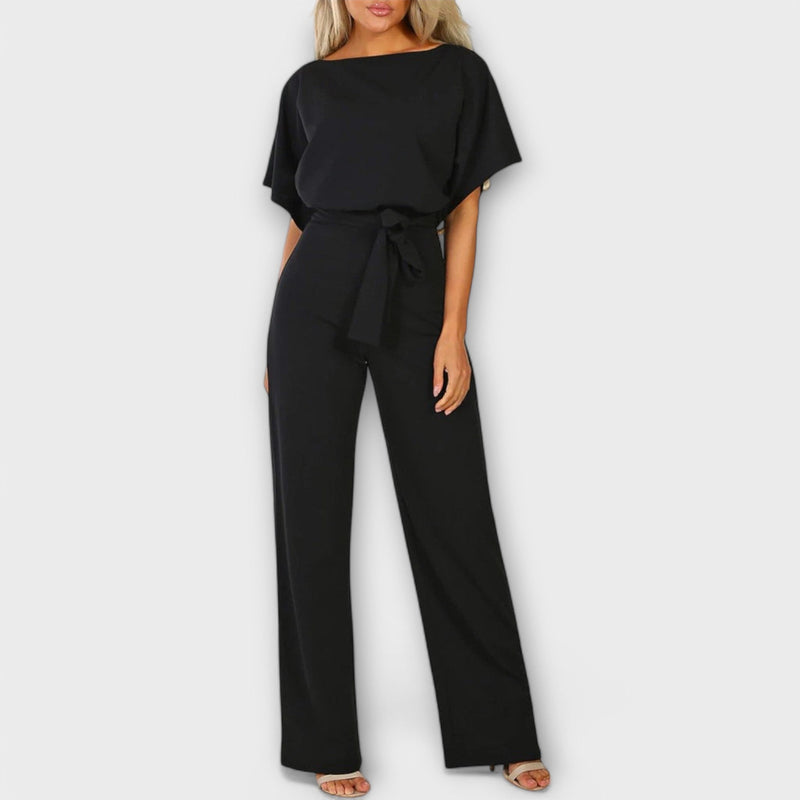 Salihe | Jumpsuit With Tie Waist Wide Leg