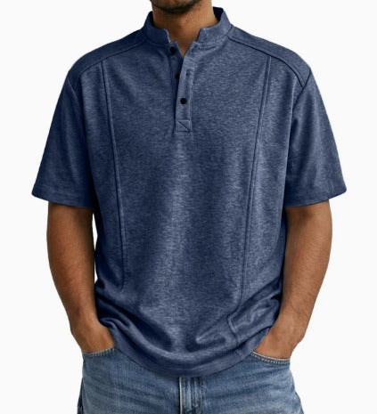 Brionna | Short Sleeve Stand Collar T-Shirt