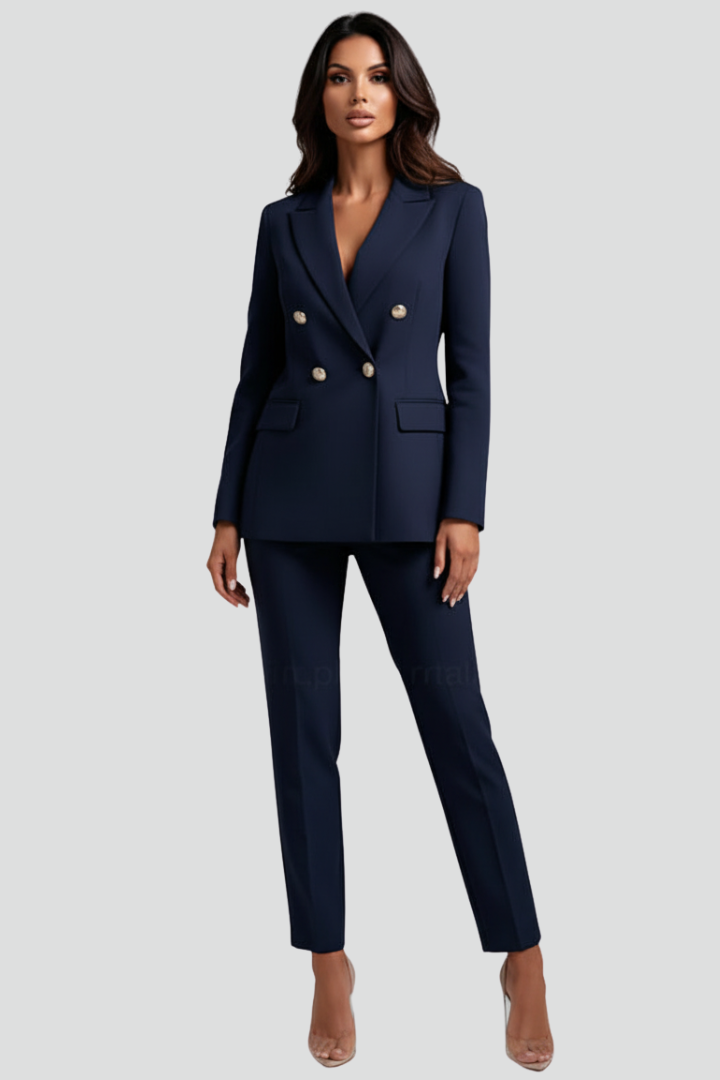 Loes | Suit Set with Blazer and Straight Trousers