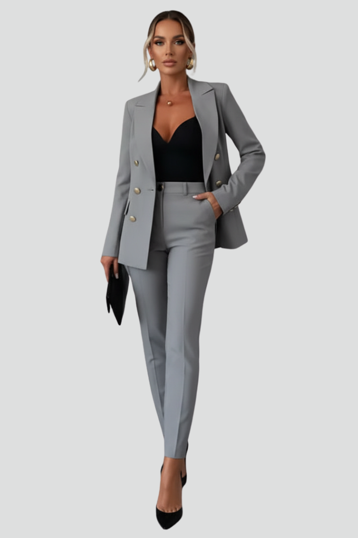 Loes | Suit Set with Blazer and Straight Trousers