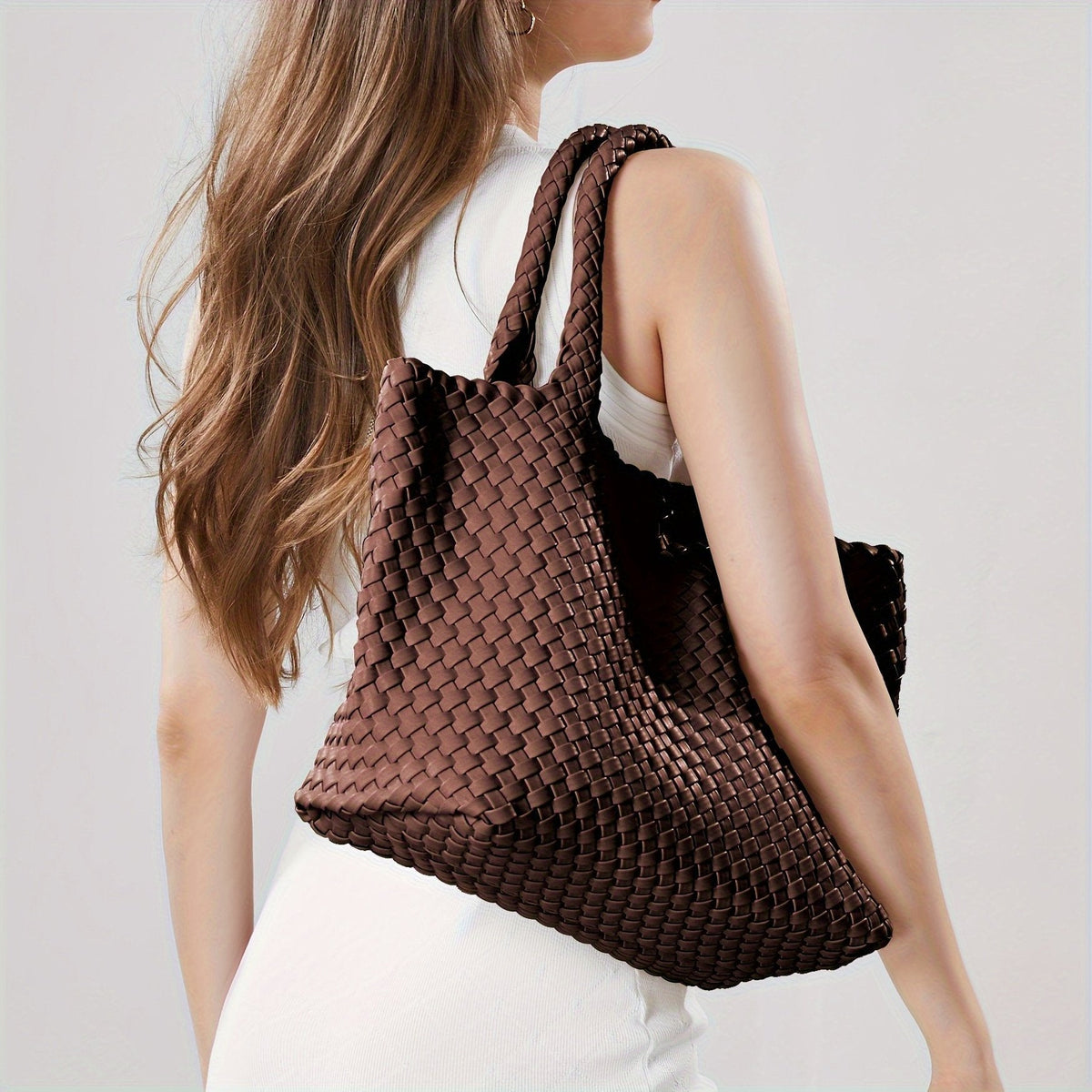 Ezequiel | Basket Weave Tote Bag with Handles