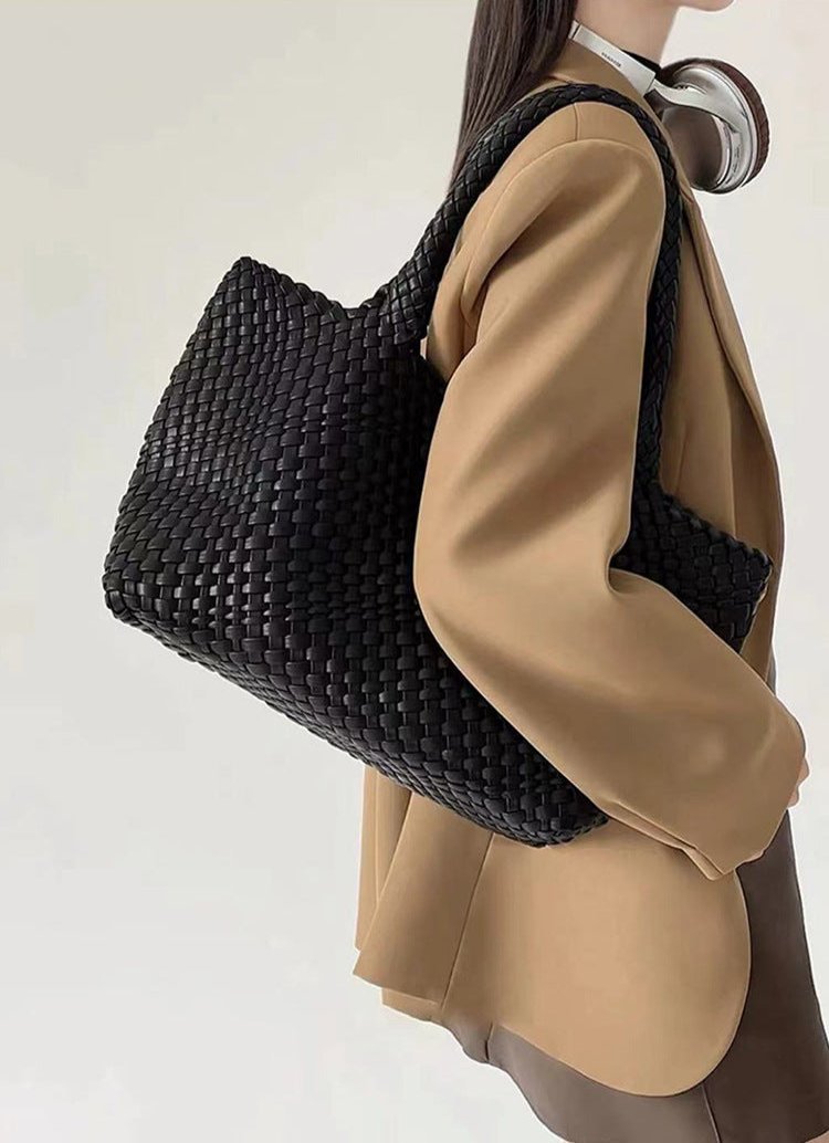 Ezequiel | Basket Weave Tote Bag with Handles