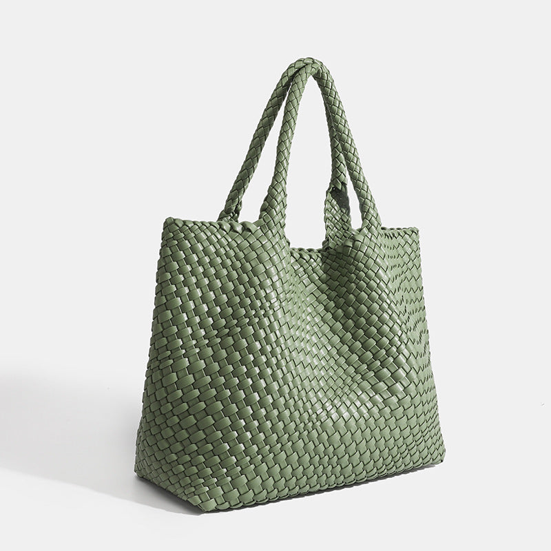 Ezequiel | Basket Weave Tote Bag with Handles