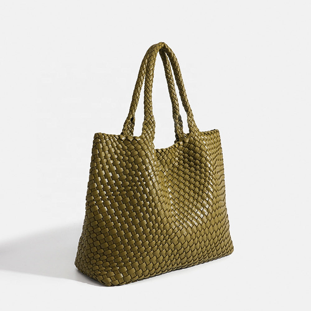 Ezequiel | Basket Weave Tote Bag with Handles