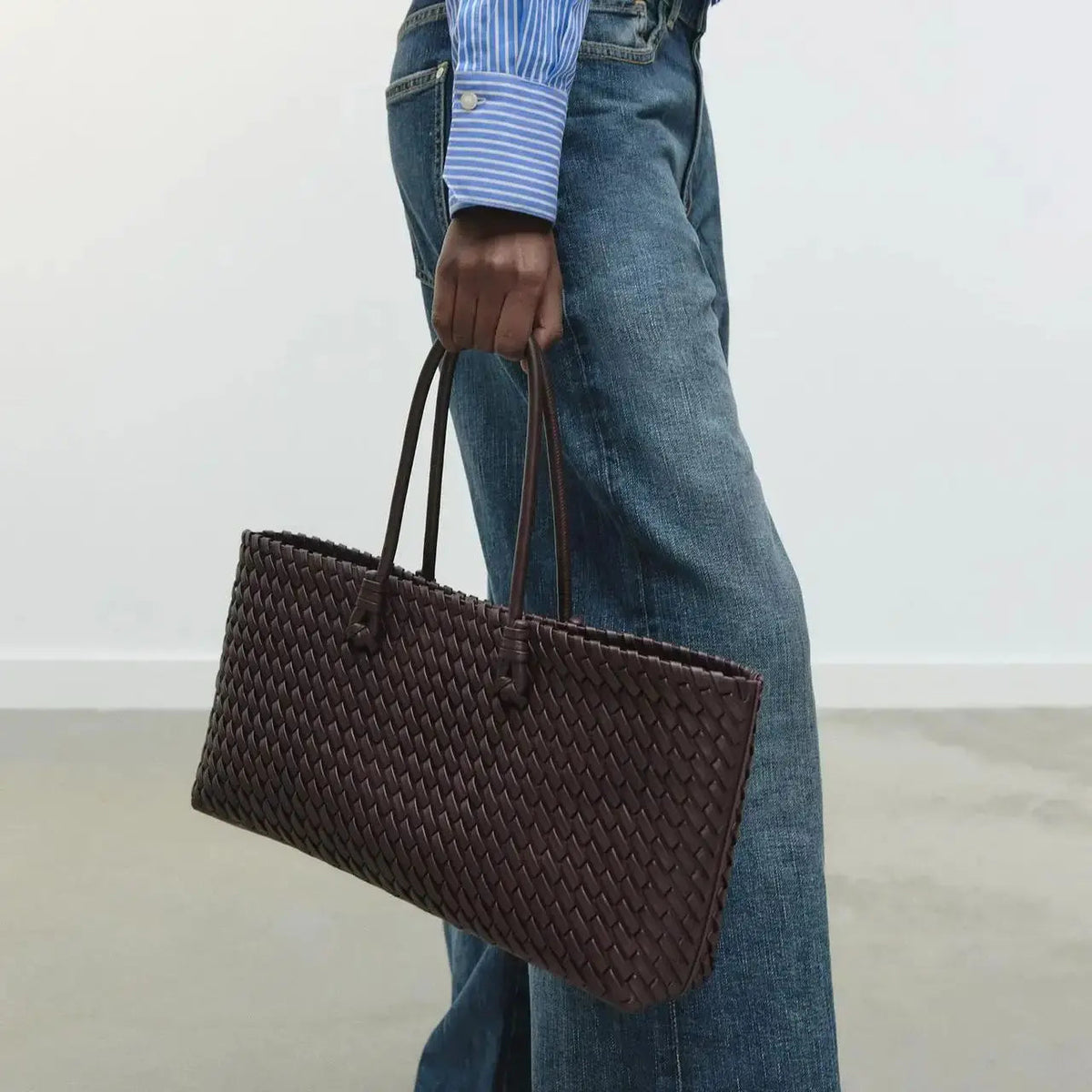 Yuridia | Woven Tote Bag with Double Handles